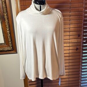 Leo & Nicole Ruched Neck Turtleneck Top Woman’s Size 3X NWT